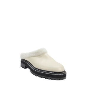 Proenza Schouler Womens Slip-On Platform Slippers Cream Size 9.5